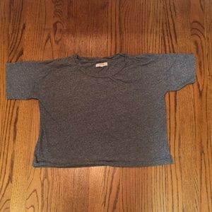 Gray crop top